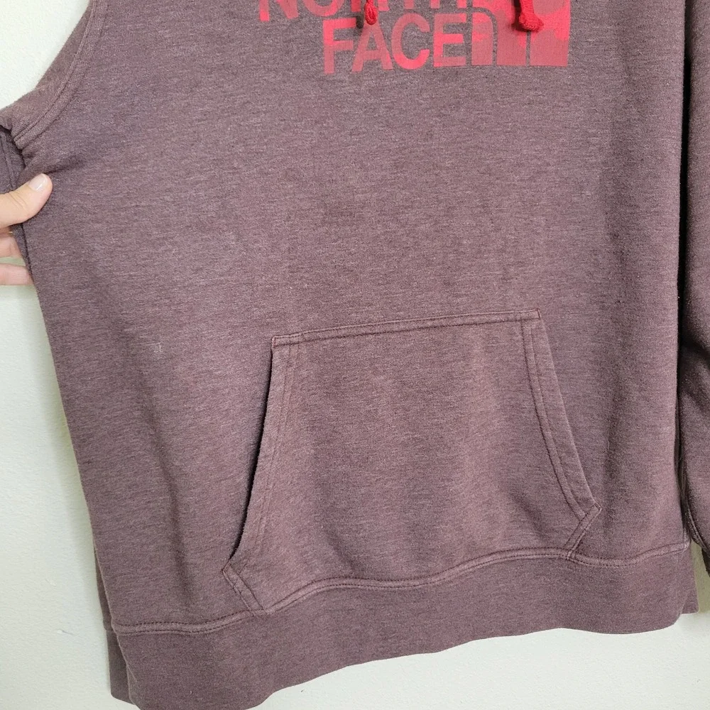 The North Face Hoodie Pullover Graphic Logo Maroon Red Large‎